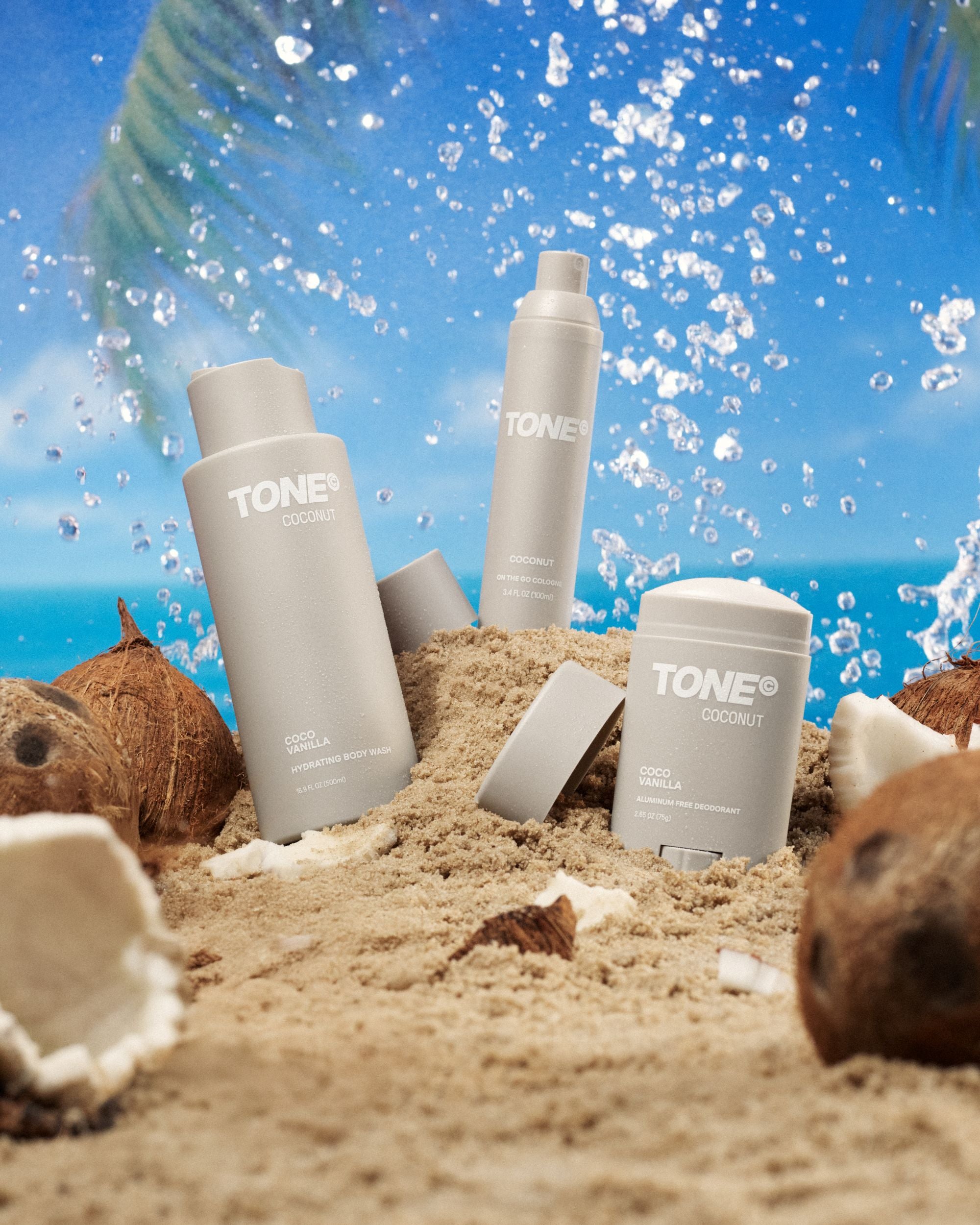 TONE Coconut-Scented Personal Care Products