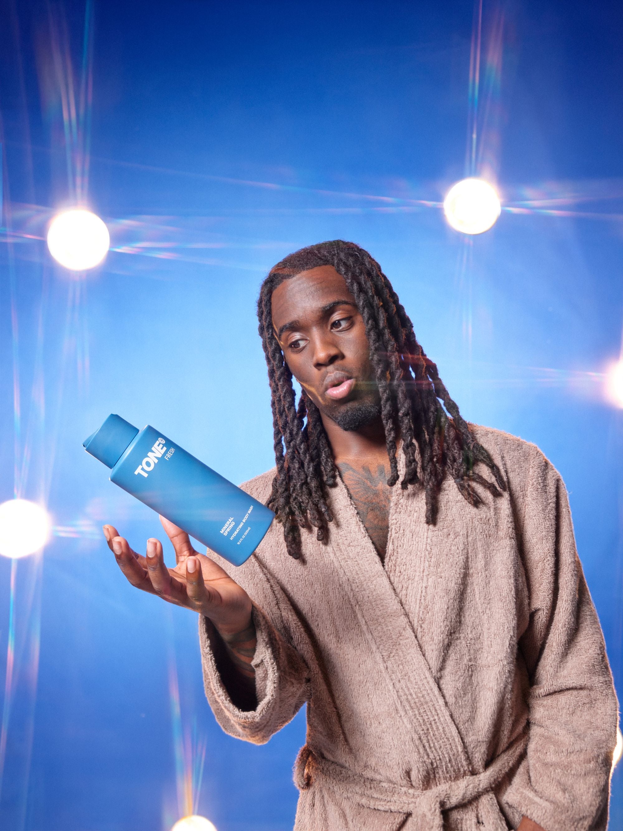 Kai Cenat Using TONE Fresh Hydrating Body Wash