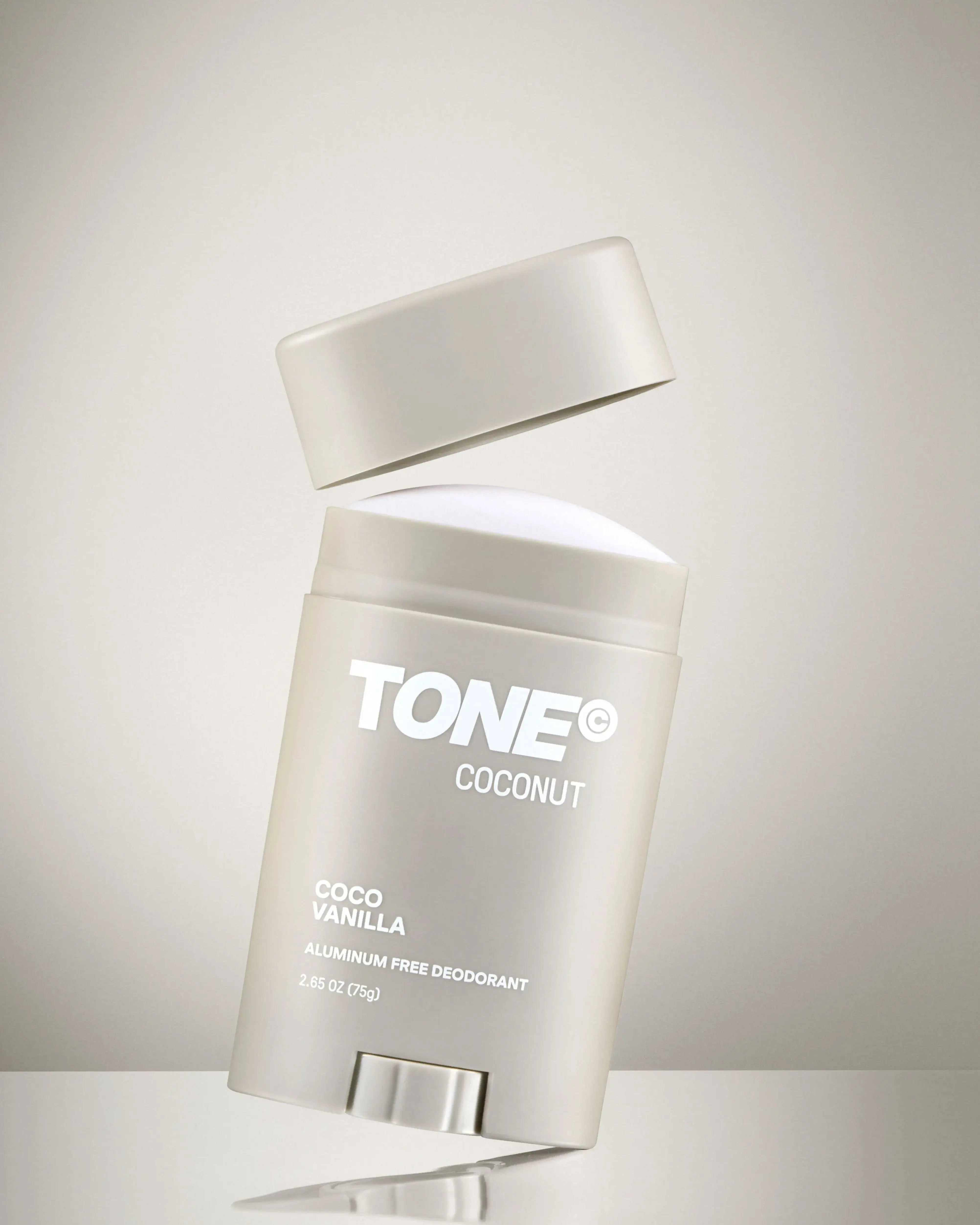 TONE Coconut Scented Aluminum-Free Deodorant on Table