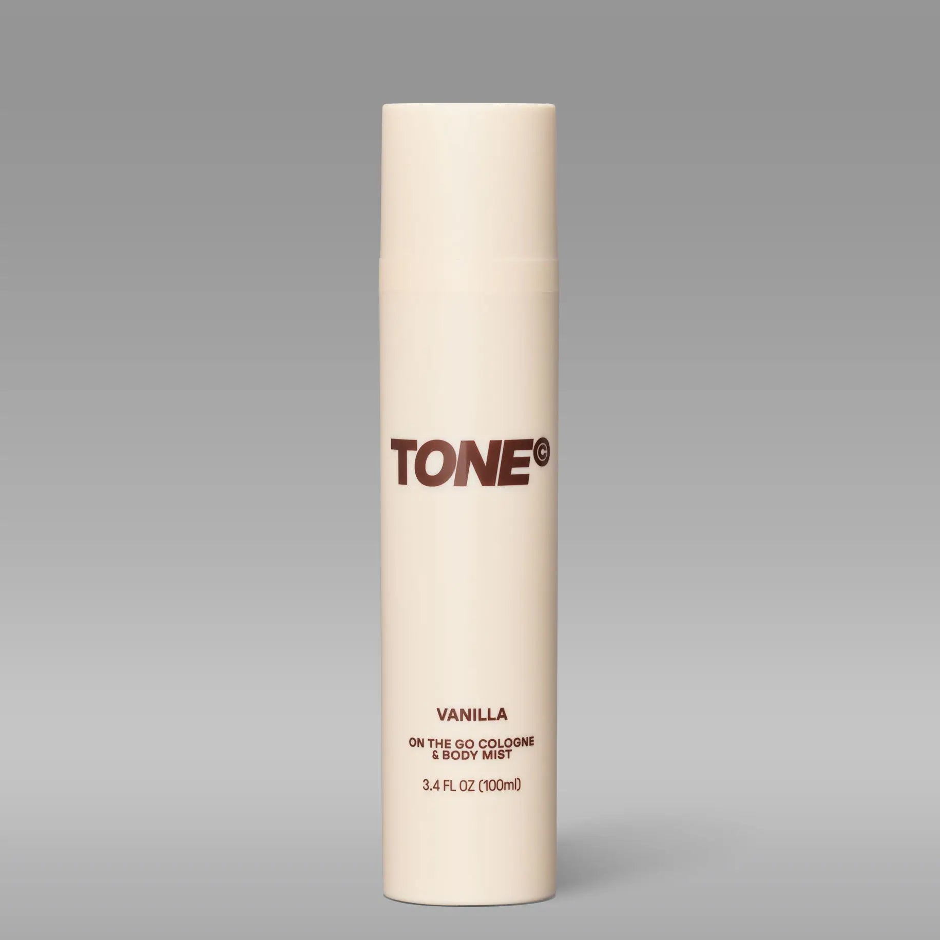 TONE - OTG Cologne 100ml - Vanilla -  Front - Cap On - v2